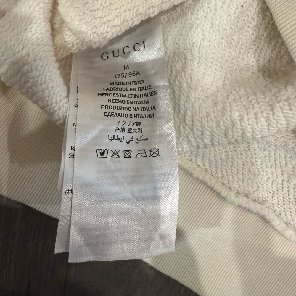 Gucci Multicolor Logo Cream Hoodie - Picture 6 of 6